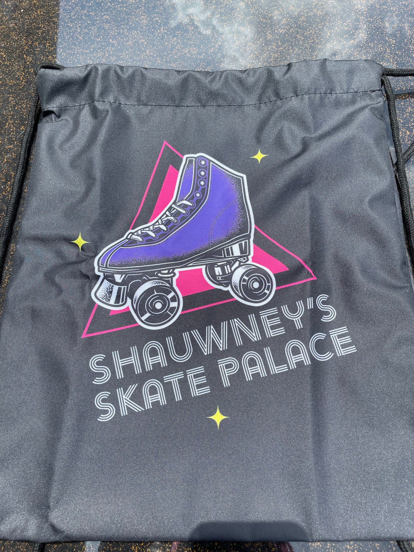 Shauwney's Skate Palace Drawstring Bags