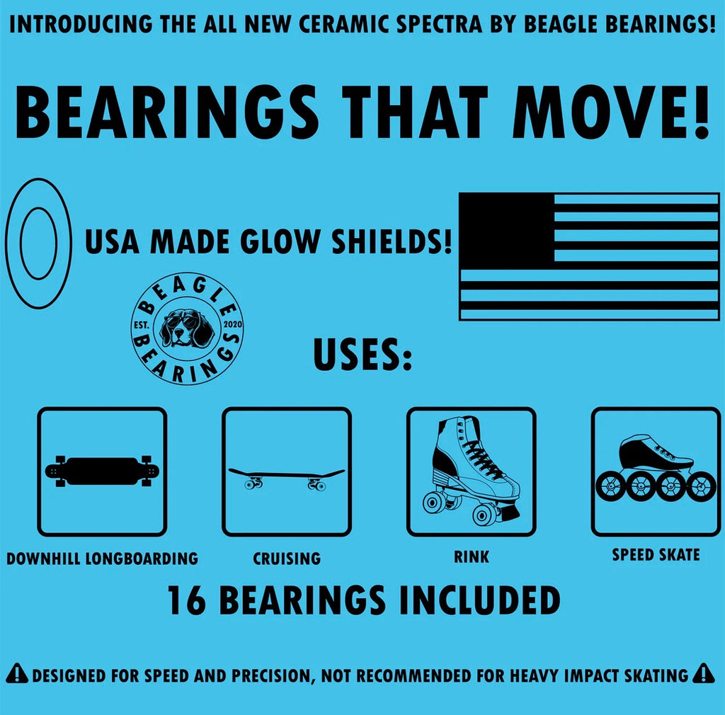 Ceramic Glow in the Dark Beagle Bearings