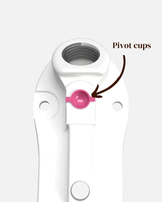 1 set with 360 pivot trucks (4 trucks/ 4 pivot cups/ 8 cushions/ 8 cushion caps/ 4 locking nuts)