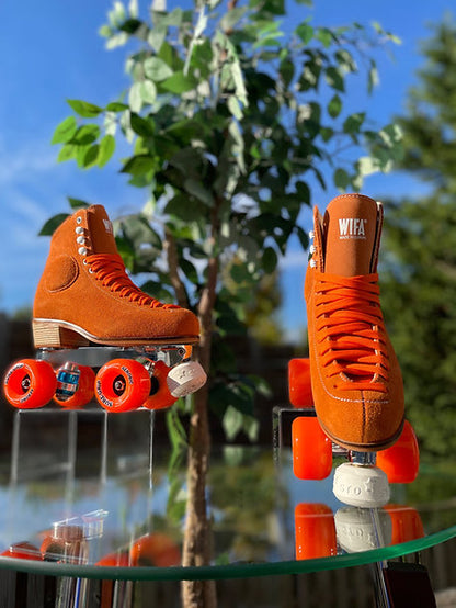 CUSTOM WIFA Street Suede - Orange w/ Aerobic Wheels