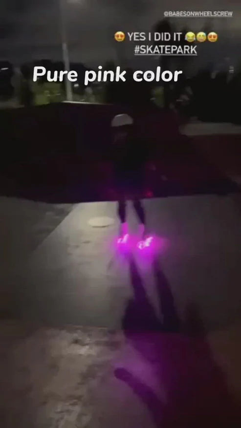 GH Skates Rebound PU Light Up Clear Hybrid Wheels