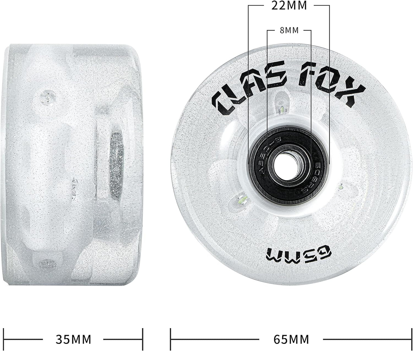 Clas Fox Hybrid Indoor/Outdoor LED Wheels 82a