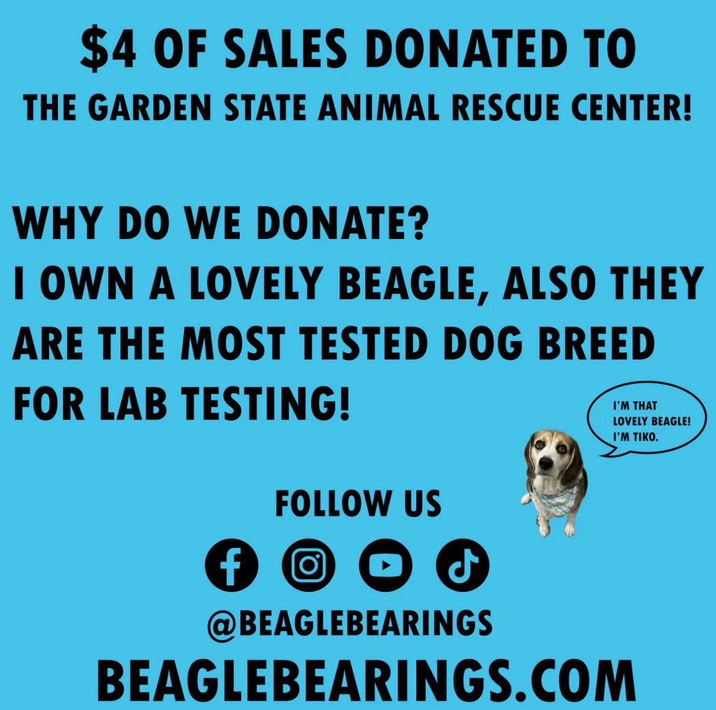 Ceramic Glow in the Dark Beagle Bearings