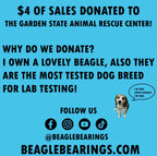Ceramic Glow in the Dark Beagle Bearings