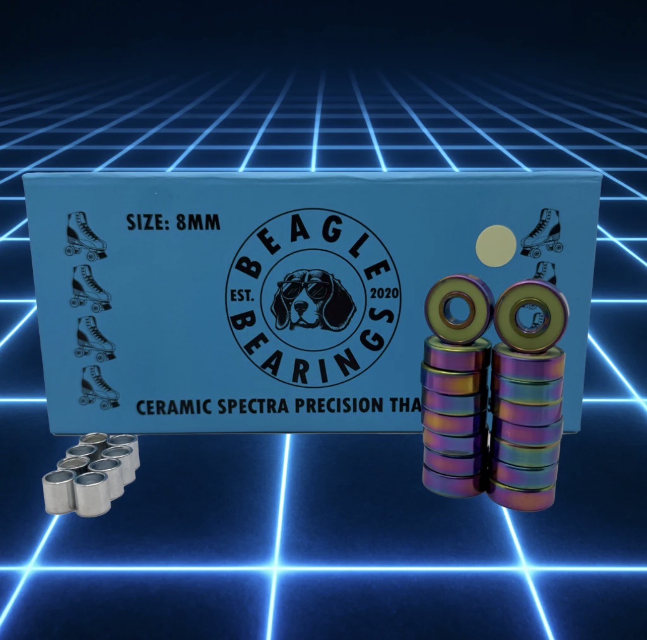 Ceramic Glow in the Dark Beagle Bearings