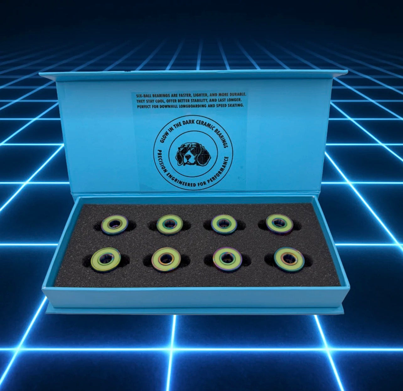 Ceramic Glow in the Dark Beagle Bearings