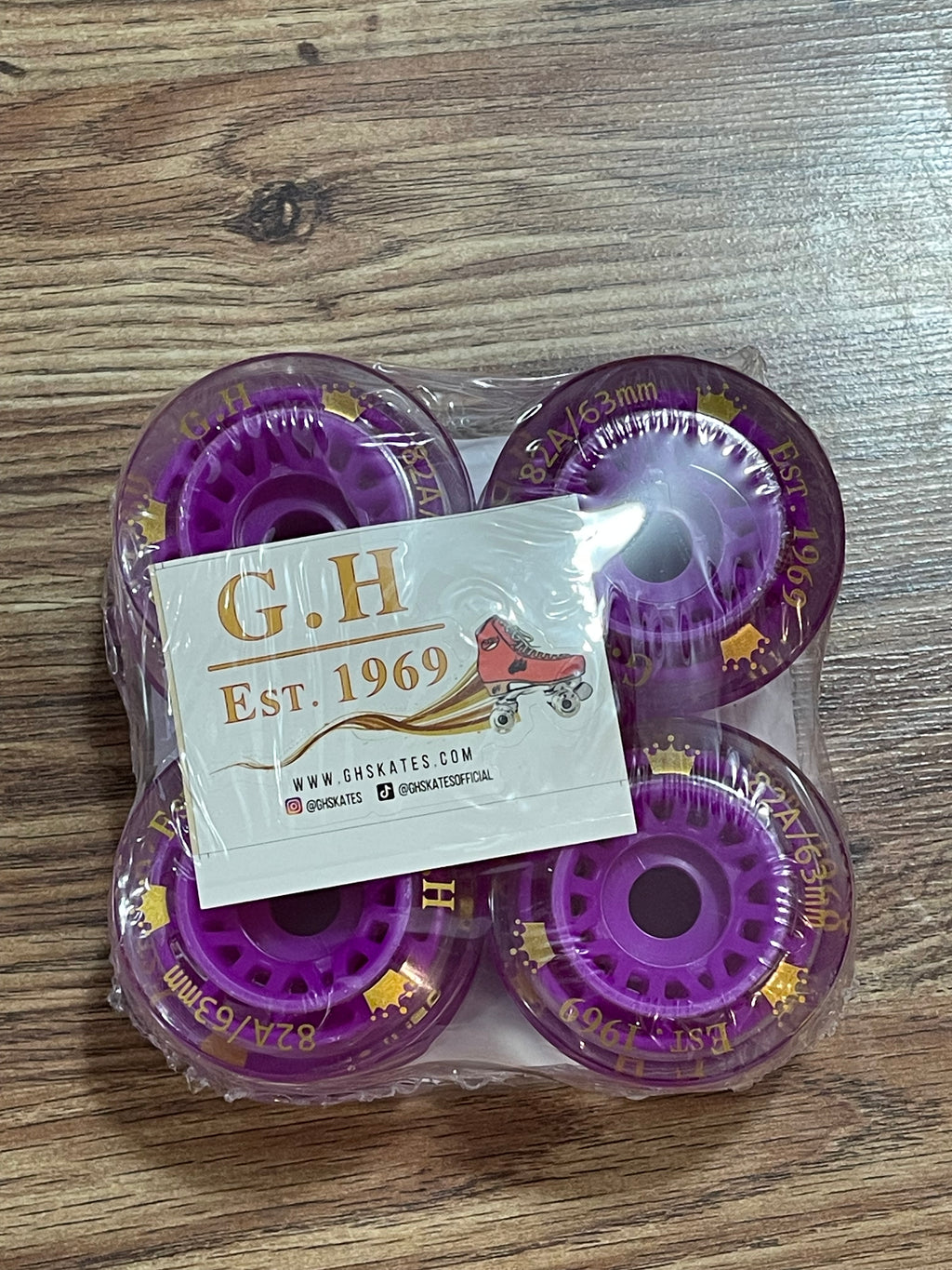 GH Skates High Rebound Pu Clear Hybrid Wheel