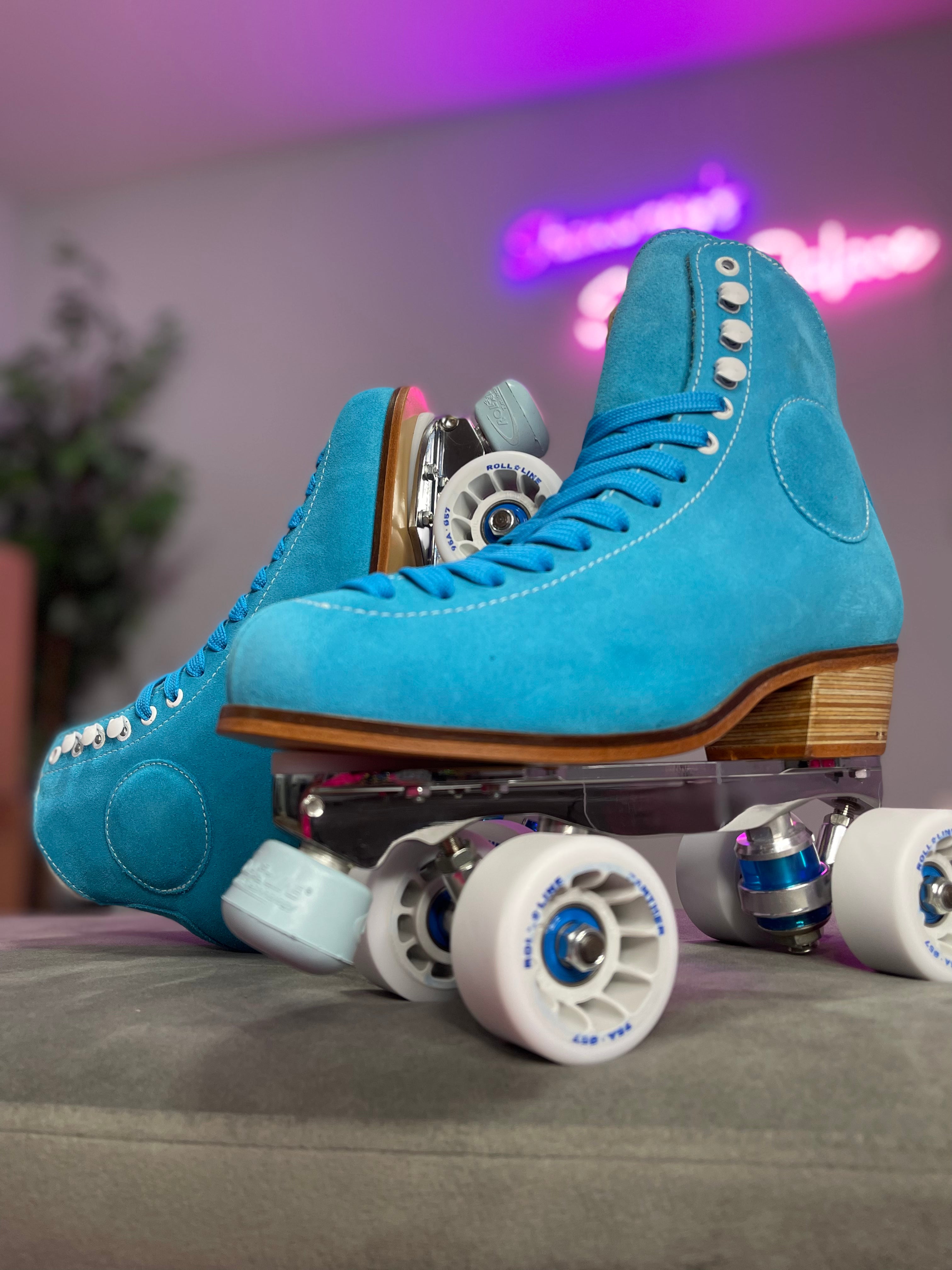 One of a Kind "Blue'd Up" WIFA Street Suede - Turquoise