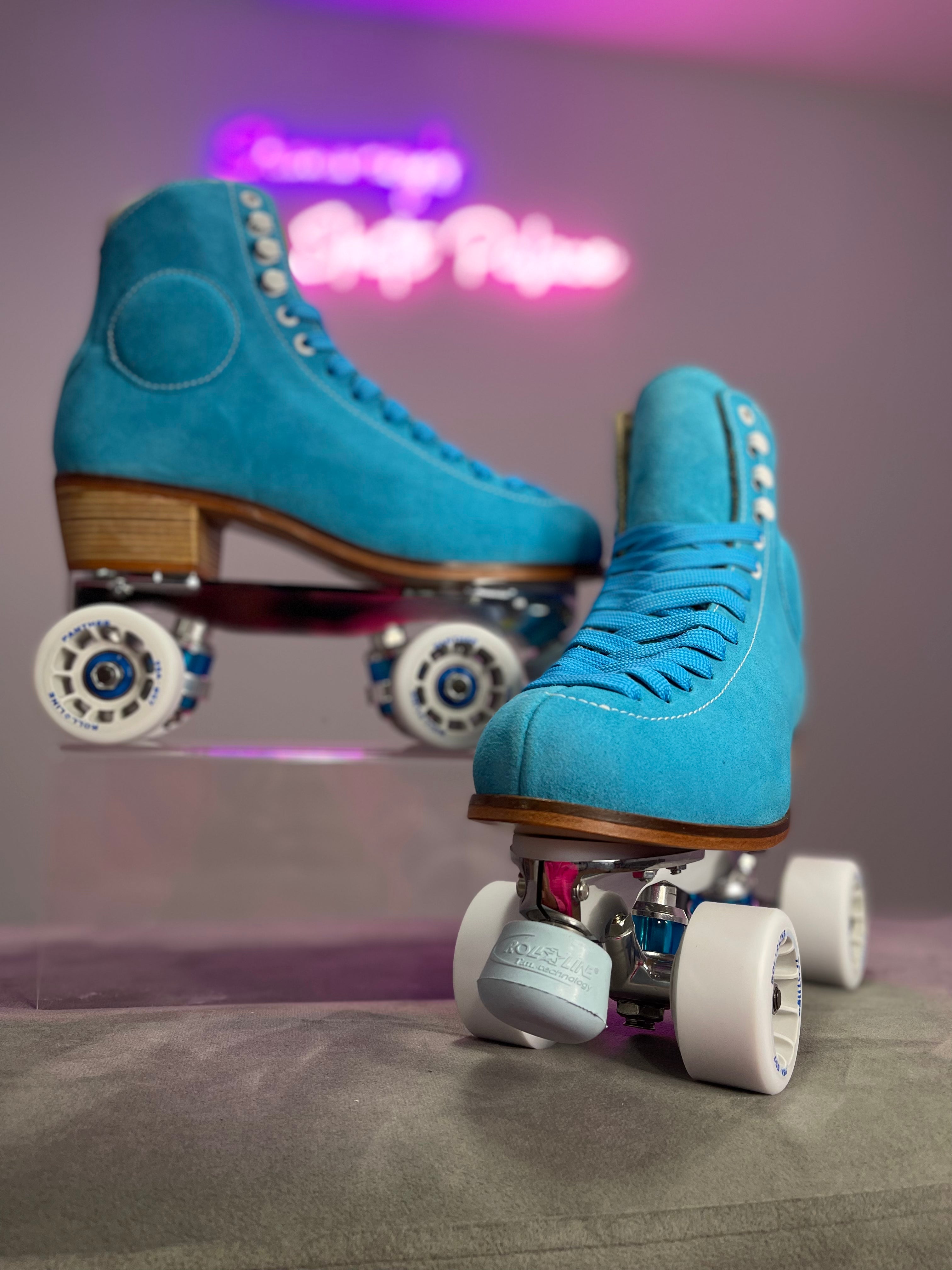 One of a Kind "Blue'd Up" WIFA Street Suede - Turquoise