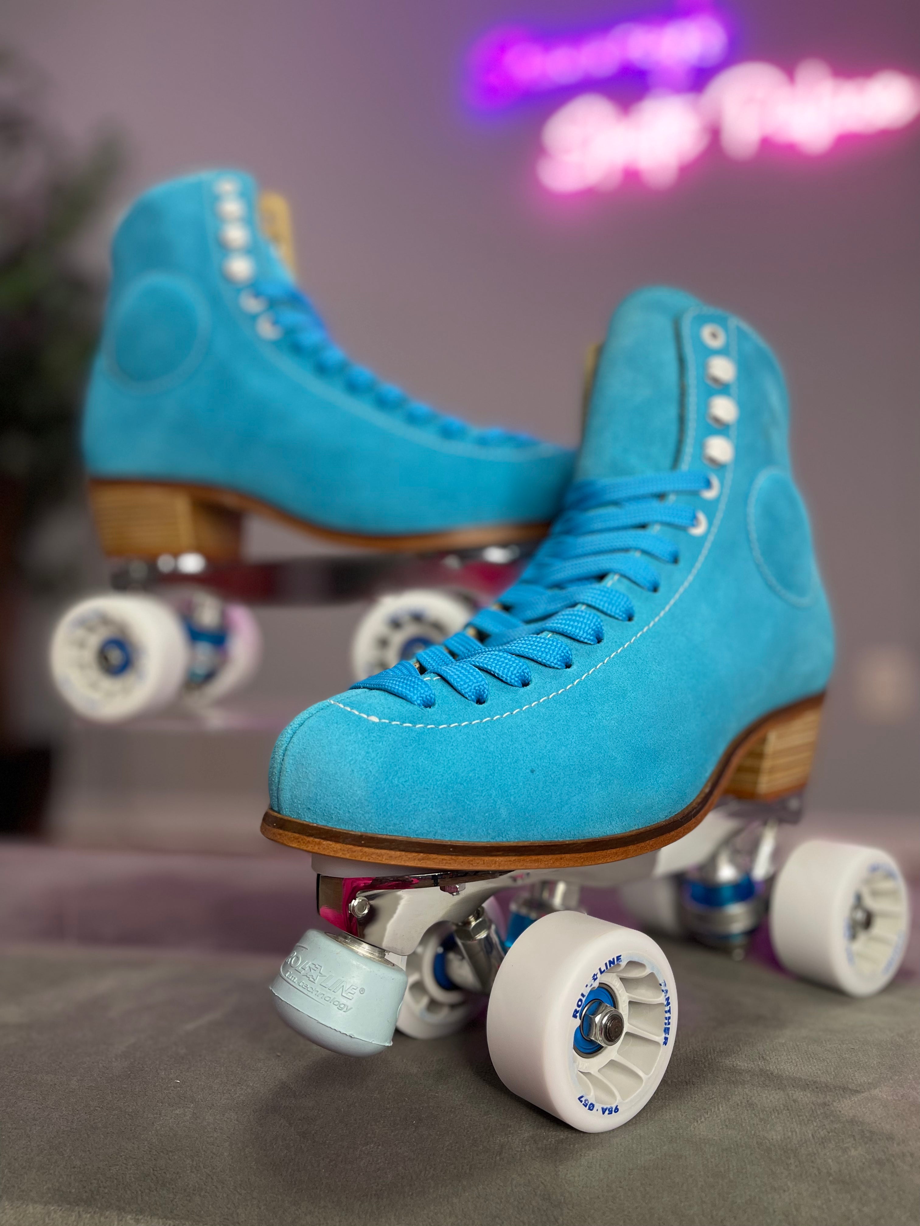 One of a Kind "Blue'd Up" WIFA Street Suede - Turquoise