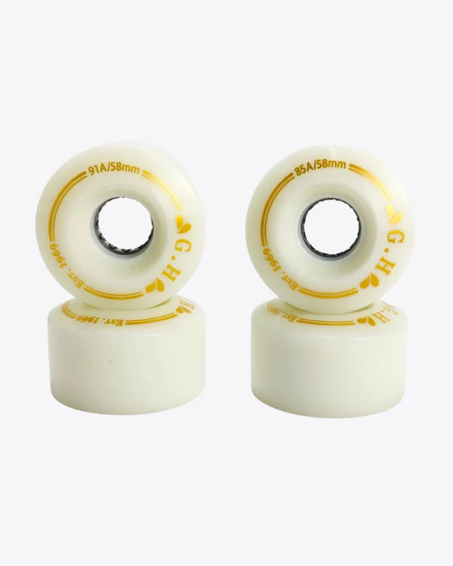 GH Skates High Rebound Pu Light Up Solid Wheel 85A/91A