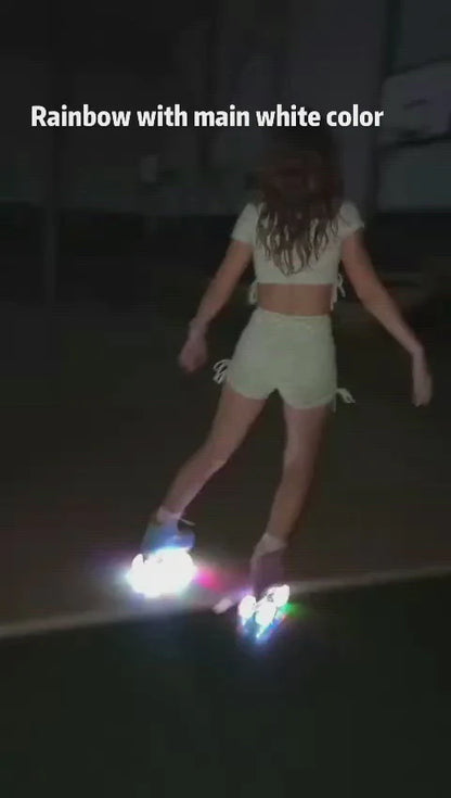 GH Skates Rebound PU Light Up Clear Hybrid Wheels