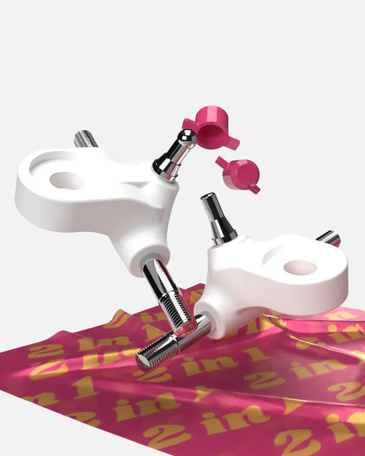 1 set with 360 pivot trucks (4 trucks/ 4 pivot cups/ 8 cushions/ 8 cushion caps/ 4 locking nuts)
