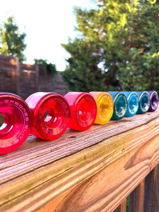 Custom Dyed Clear Roller Bones Elite (57MM and 62MM) 101a and 103a
