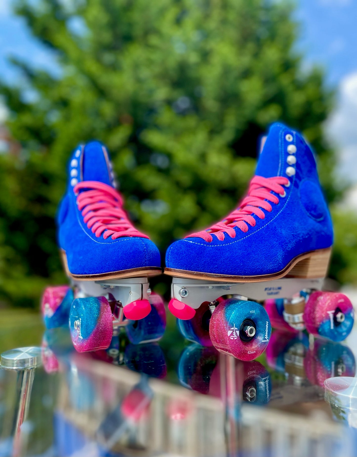 CUSTOM WIFA Street Suede Blue Raspberry Cotton Candy (Ocean)