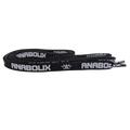 Anabolix Laces - Black With Metallic Silver Logo